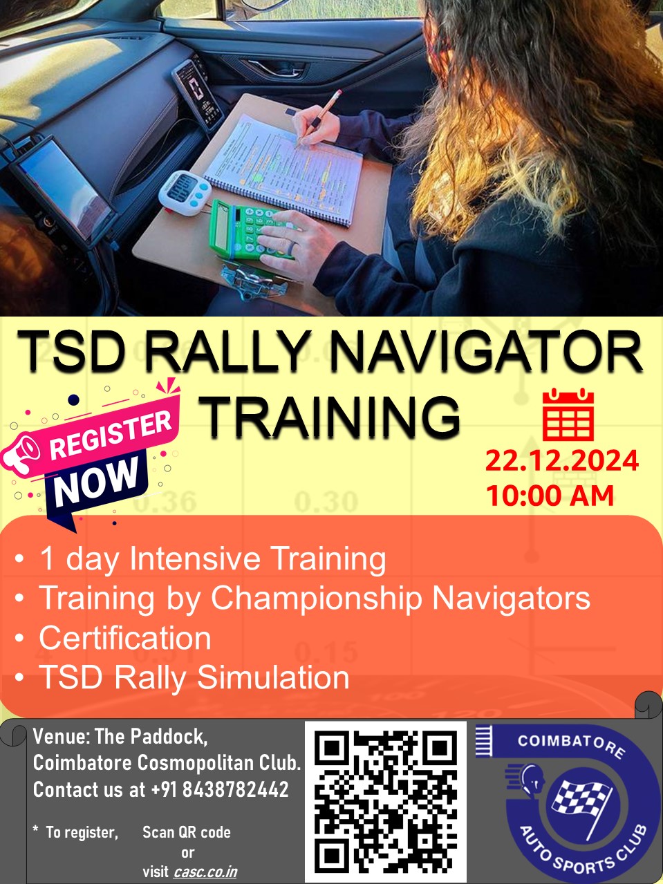 Rally Co Driver Training